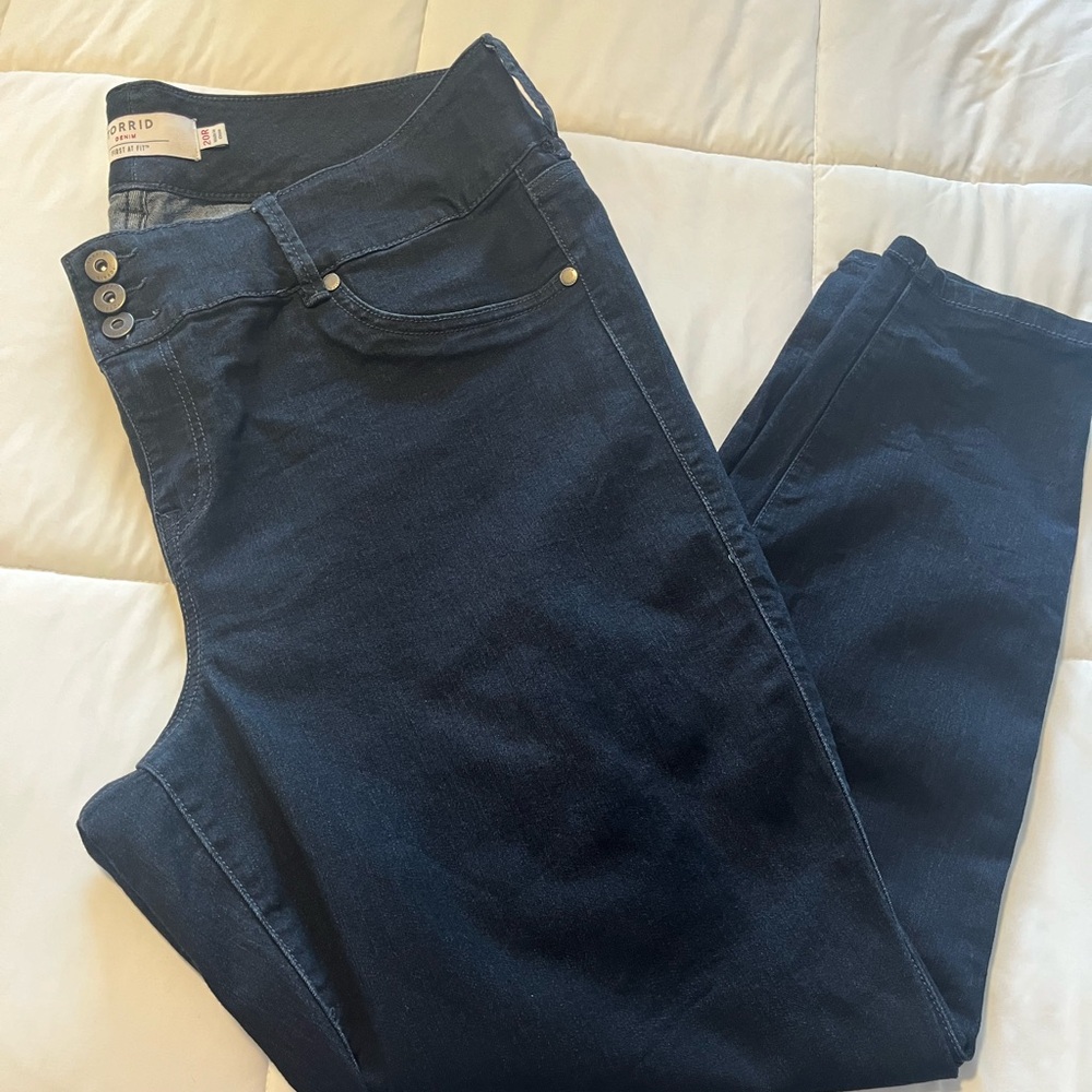 Torrid dark blue denim jeans
